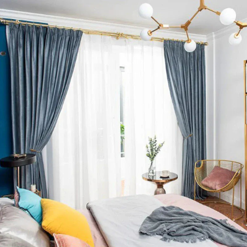 Rideaux Thermiques Occultants – Drapés Isolants Contre Froid et Chaleur pour Salon et Séjour