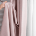 Rideaux Thermiques Rose Uni – 100 % Occultants pour Chambre de Fille, Salon et Séjour