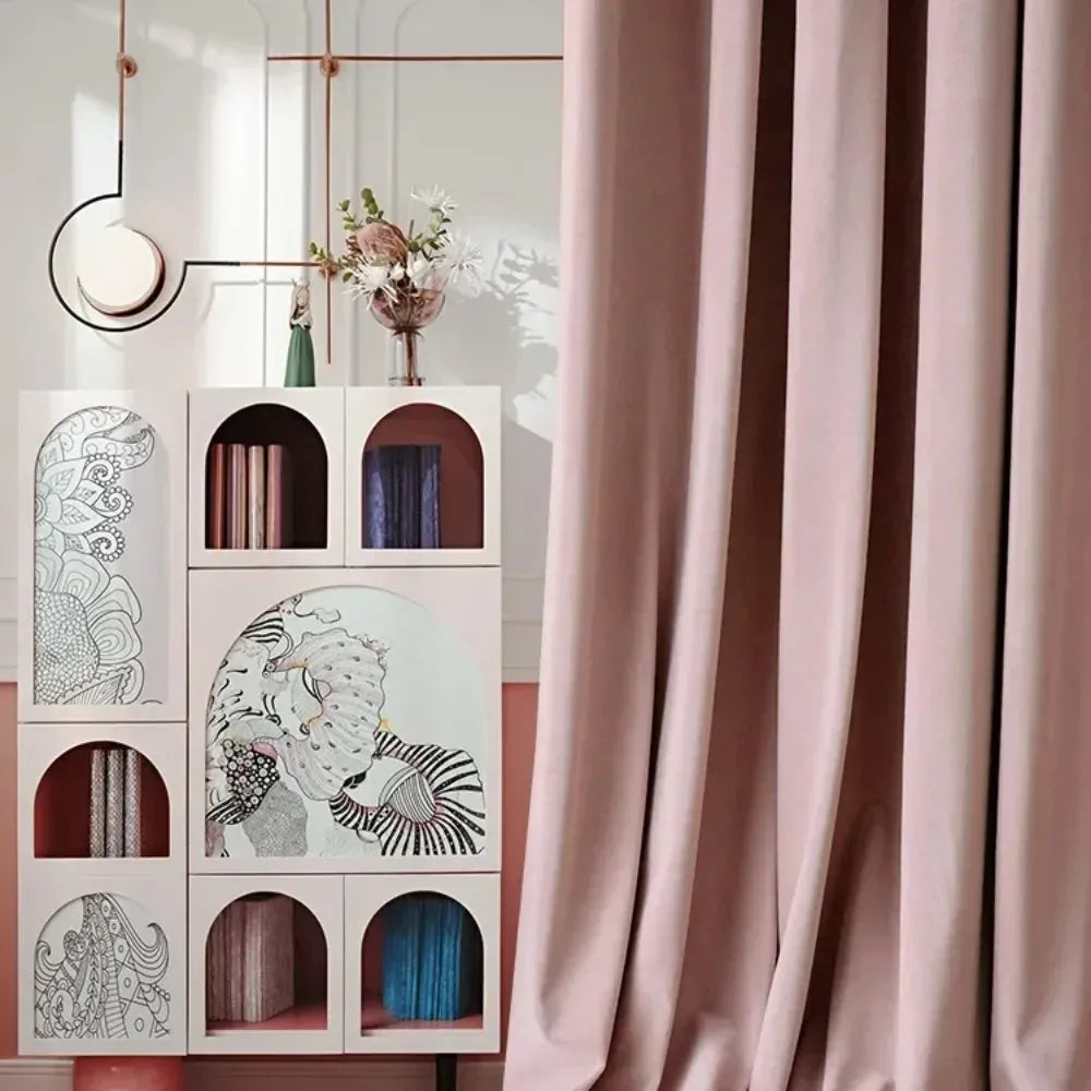 Rideaux Velours Laine Australien Orange – Épais et Occultants, Sur Mesure pour Salon, Chambre ou Baie Vitrée