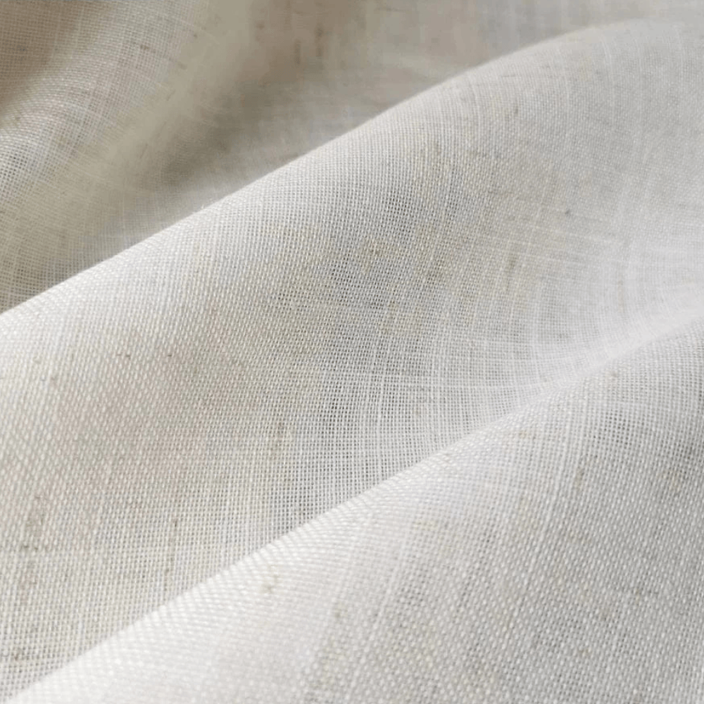 Rideaux Voile Blanc Moderne – Tissu Effet Lin, Finition Vague, Décoration Fenêtre Élégante