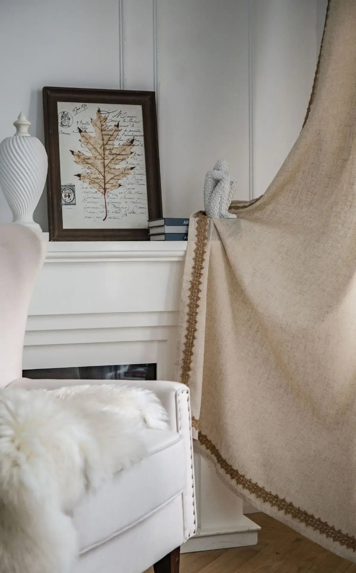 Style 2 / W150XH300cm / Rod pocket Voilage Léger Haut de Gamme – Tulle Blanc à Rayures pour Habillage de Fenêtres Salon