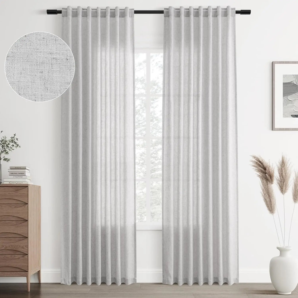 Voilage Contemporain Salon & Séjour – Extra-Long, Style Élégant et Transparent