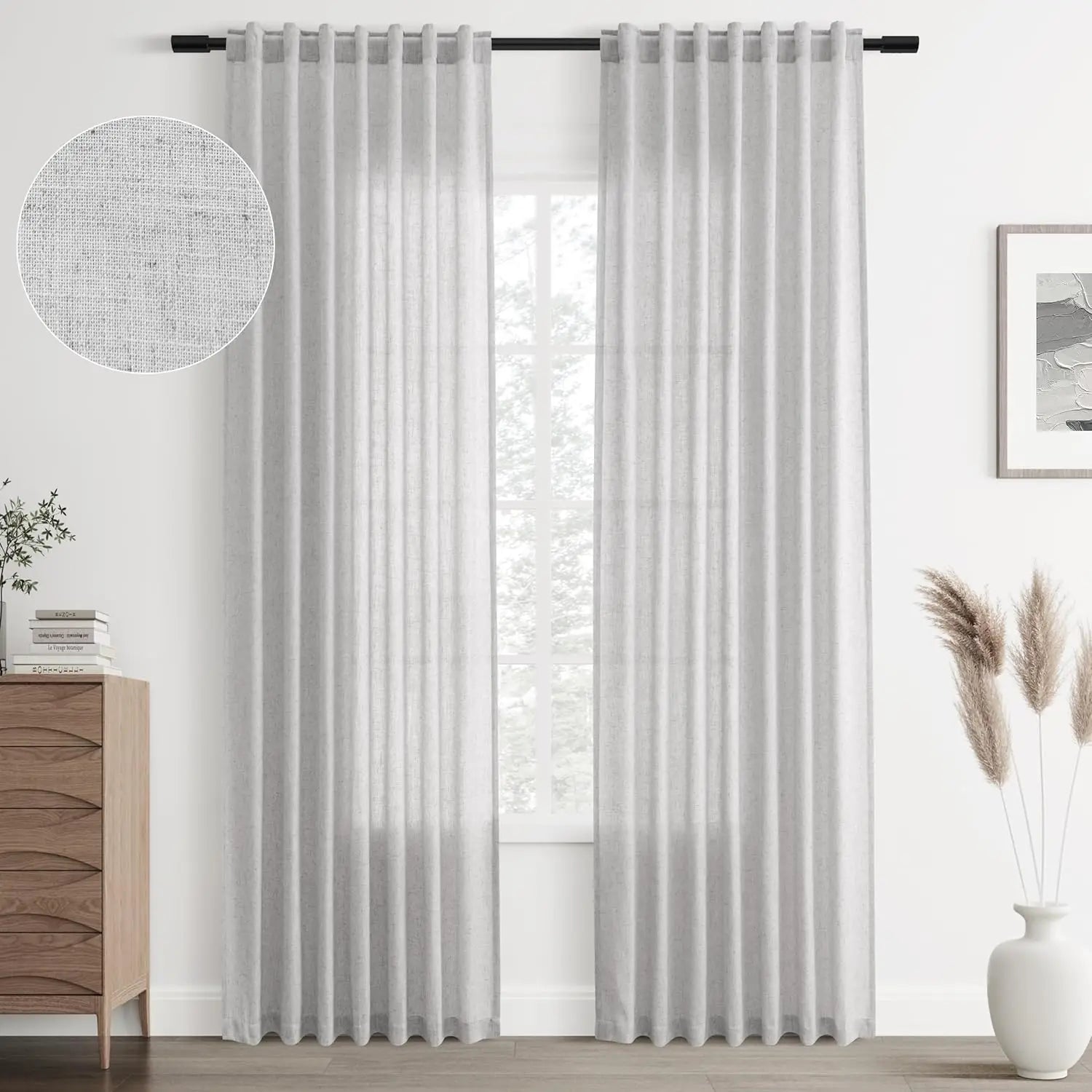 Voilage Contemporain Salon & Séjour – Extra-Long, Style Élégant et Transparent