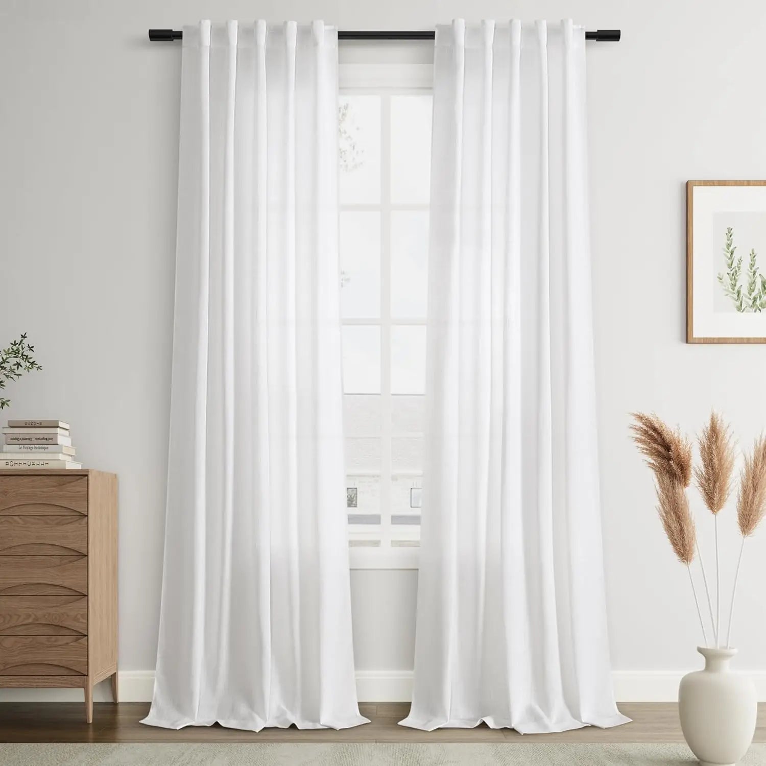 Voilage Contemporain Salon & Séjour – Extra-Long, Style Élégant et Transparent