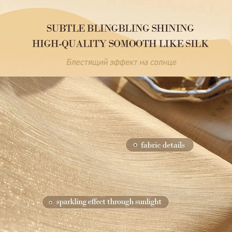 Voilage Tulle Rustique Style Français – Effet Scintillant et Lumineux, Déco Élégante pour Salon ou Chambre