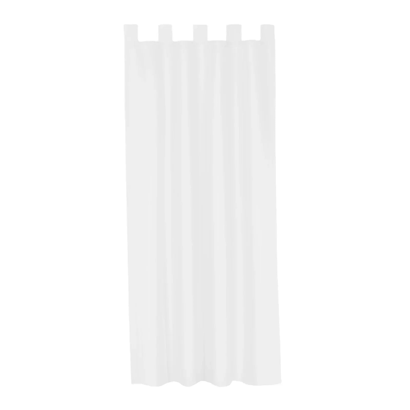 WHITE / 132x274cm Rideaux Extérieurs Imperméables – Occultants & Anti-Vent avec Passe-Rideau, Pour Patio, Pergola, Porche ou Gazebo