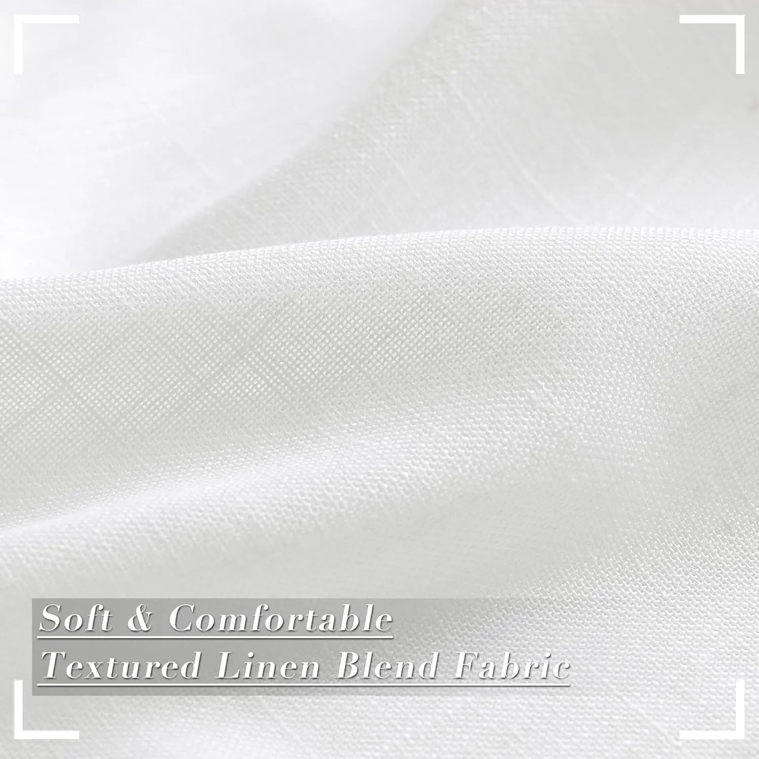 White / W150xH270cm 1piece / Rings Voilage Contemporain Salon & Séjour – Extra-Long, Style Élégant et Transparent