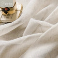Yarn / 2PC W200cmxH250cm / Metal Grommet Top Rideaux Légers gamme Voilage -  Naturel Lin & Coton pour Fenêtres de Pièce de Vie