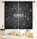 ZQ-2510071500 / 130x160CM-2PC Rideaux Enfant Thème Espace – Astronaute & Planètes, Occultants, Décoration Chambre